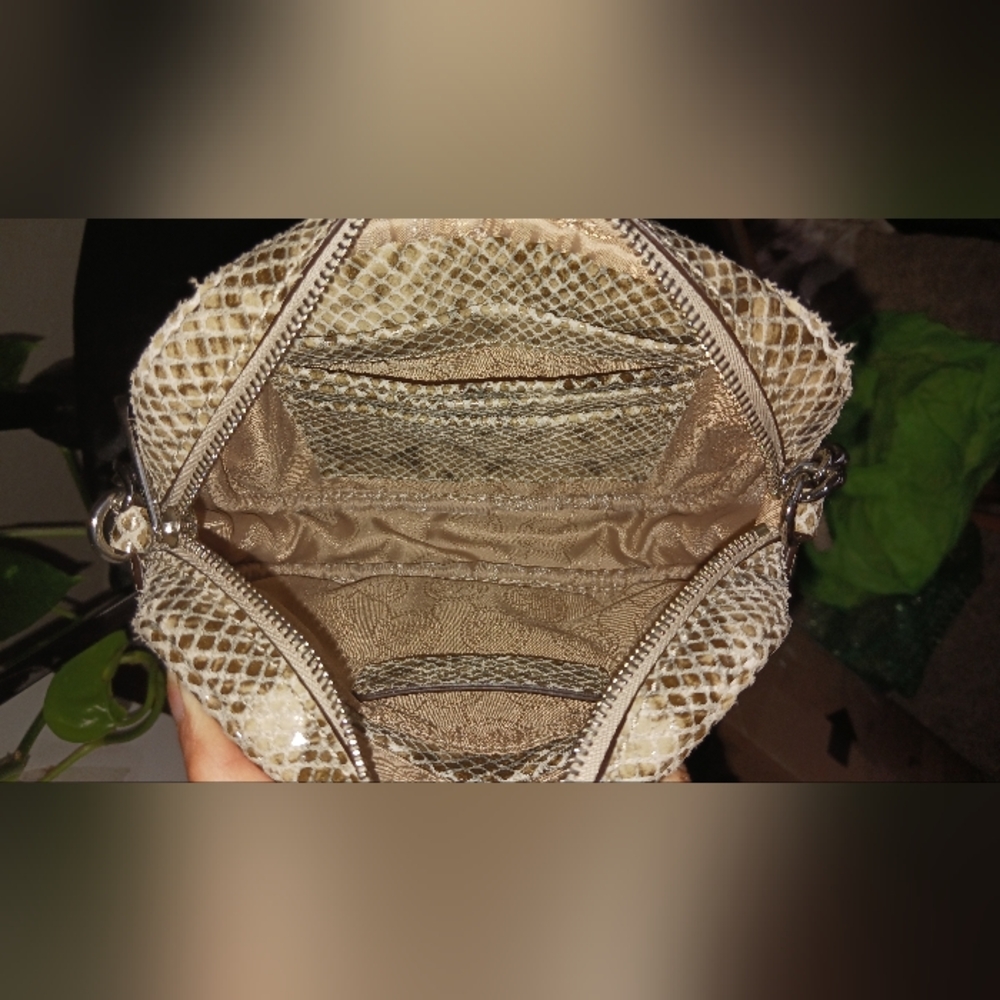 Michael Kors Python Embossed Crossbody Like New - image 8